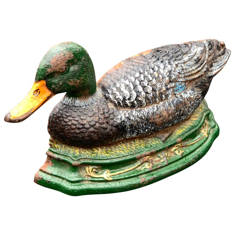 Cast Iron Duck Door Stopper at 1stDibs