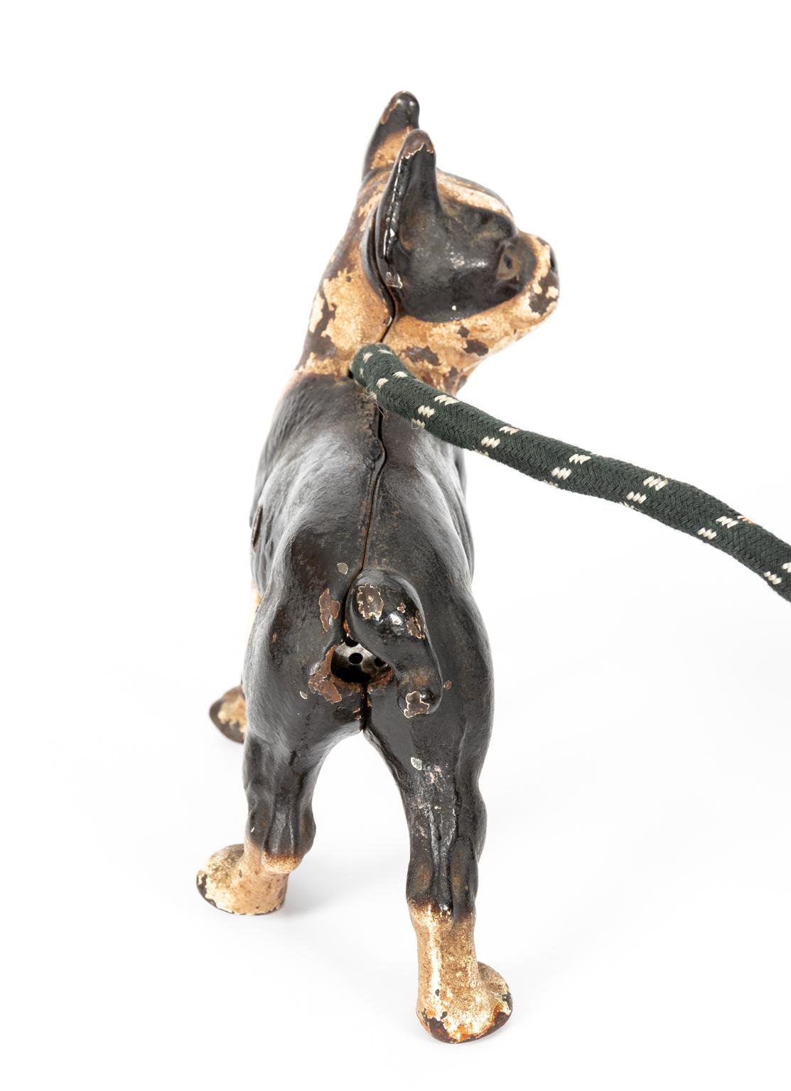 American Cast Iron Electric Boston Terrier Dog Cigarette Lighter