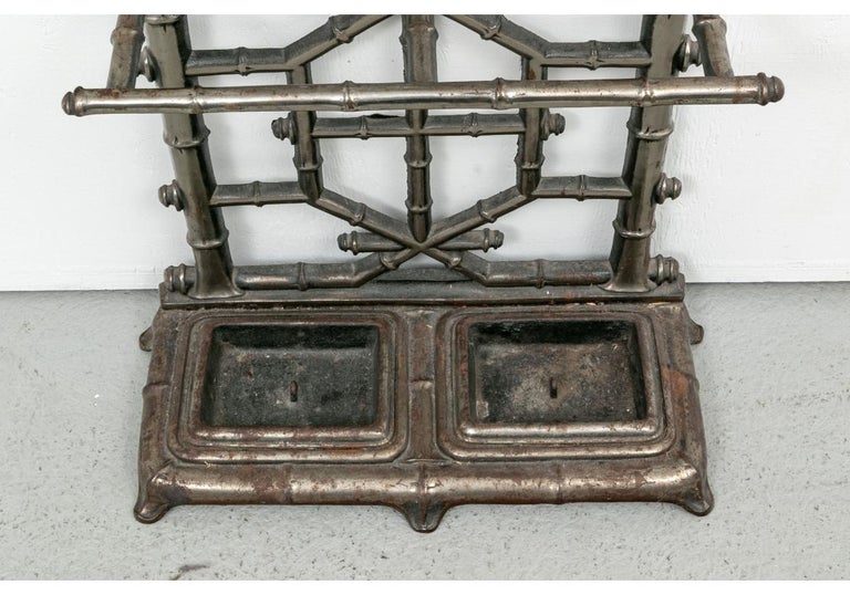 Cast Iron Faux Bamboo Hall Tree For Sale at 1stDibs