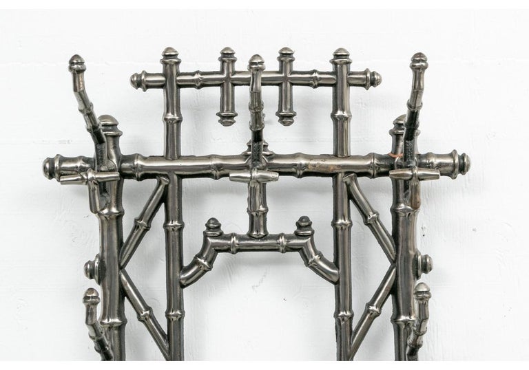 Cast Iron Faux Bamboo Hall Tree For Sale at 1stDibs