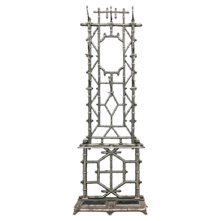 Cast Iron Faux Bamboo Hall Tree