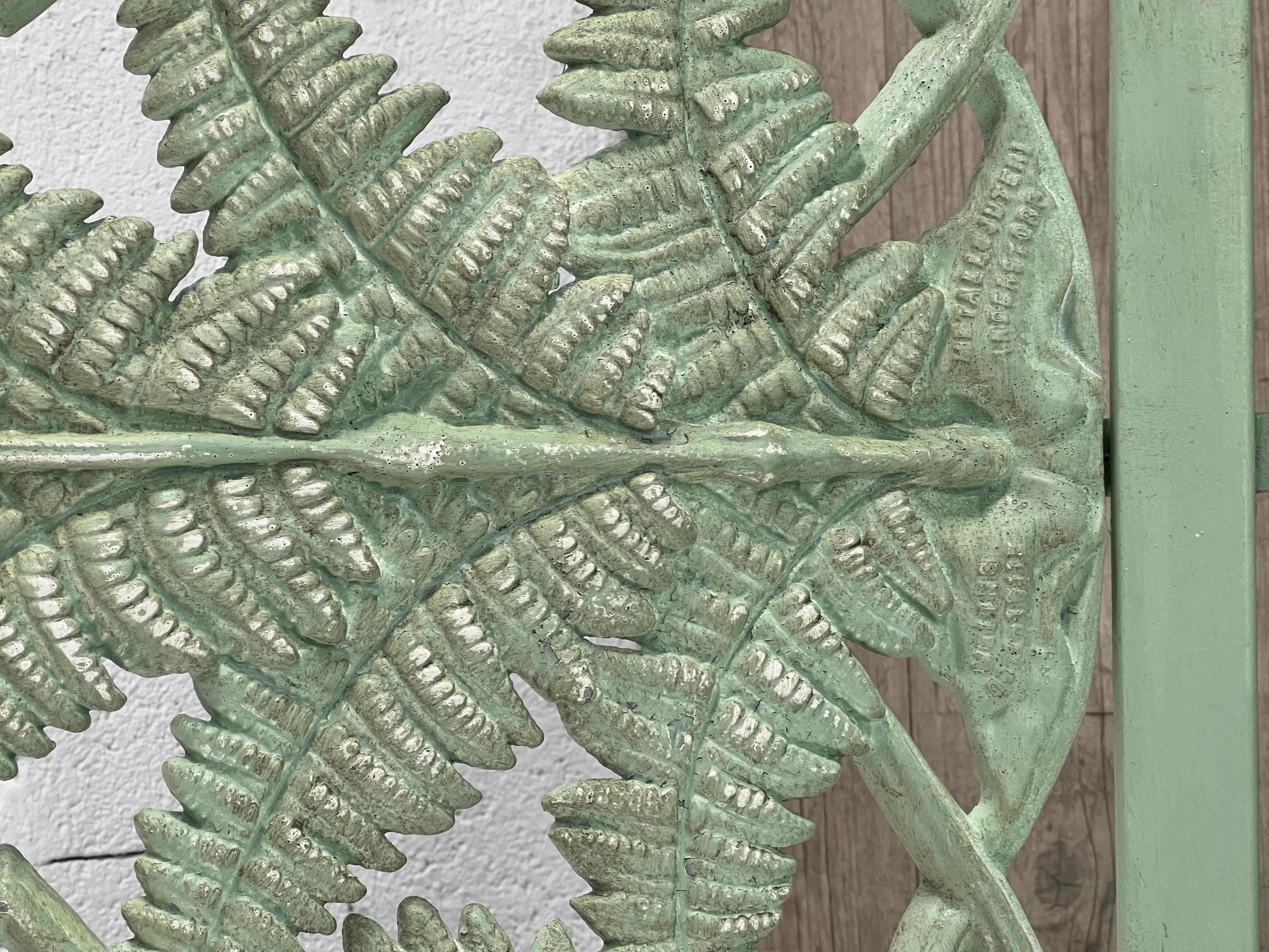 Ensemble de jardin en fonte d'aluminium motif Ferns 2