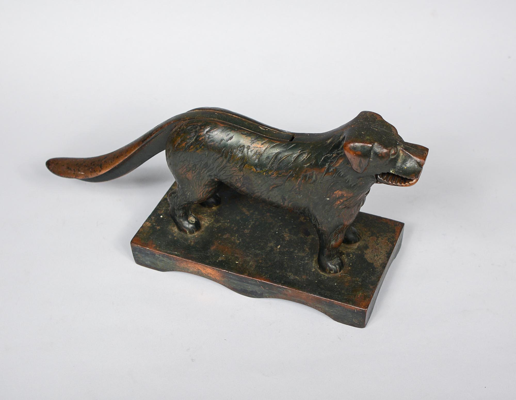antique dog nutcracker
