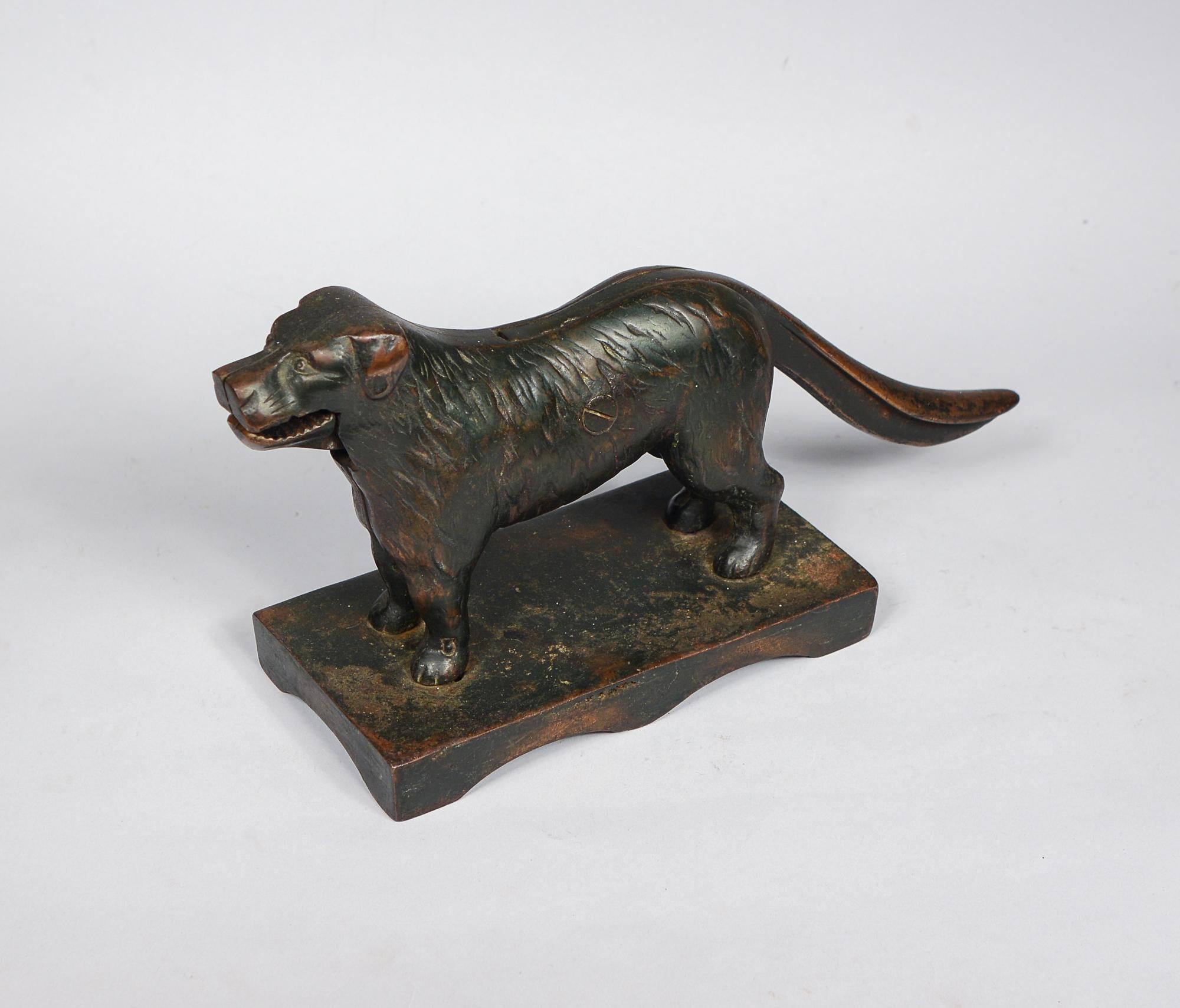 antique cast iron dog nutcracker