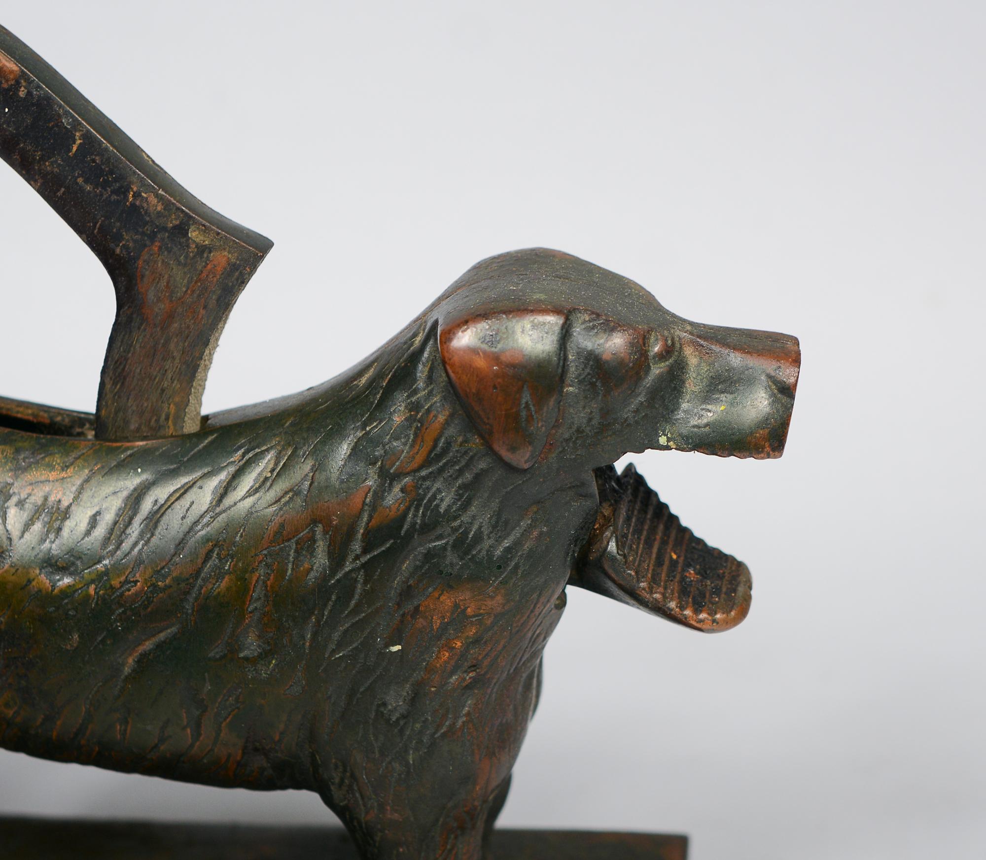 Cast Iron Figural Dog Nutcracker Late 19th Century For Sale 1