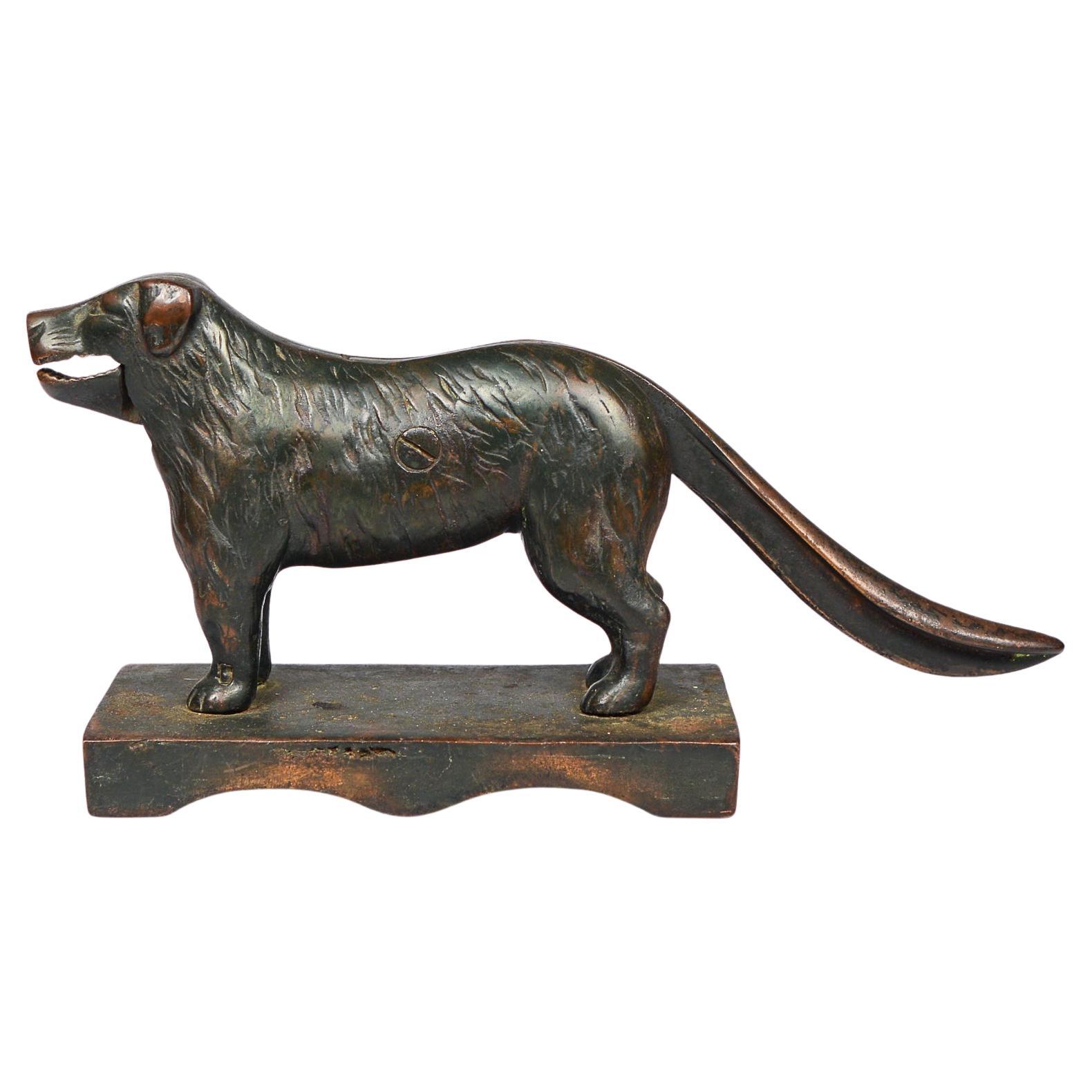 Cast Iron Figural Dog Nutcracker Late 19th Century