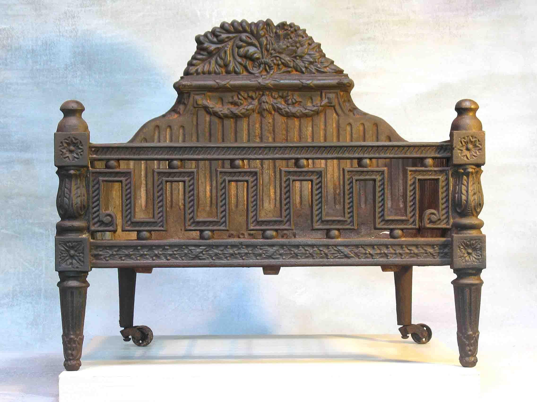 Cast Iron Fire Grate of Louis XVI Style, Early 20th Century 5