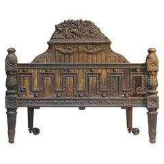 Cast Iron Fire Grate of Louis XVI Style, Early 20th Century