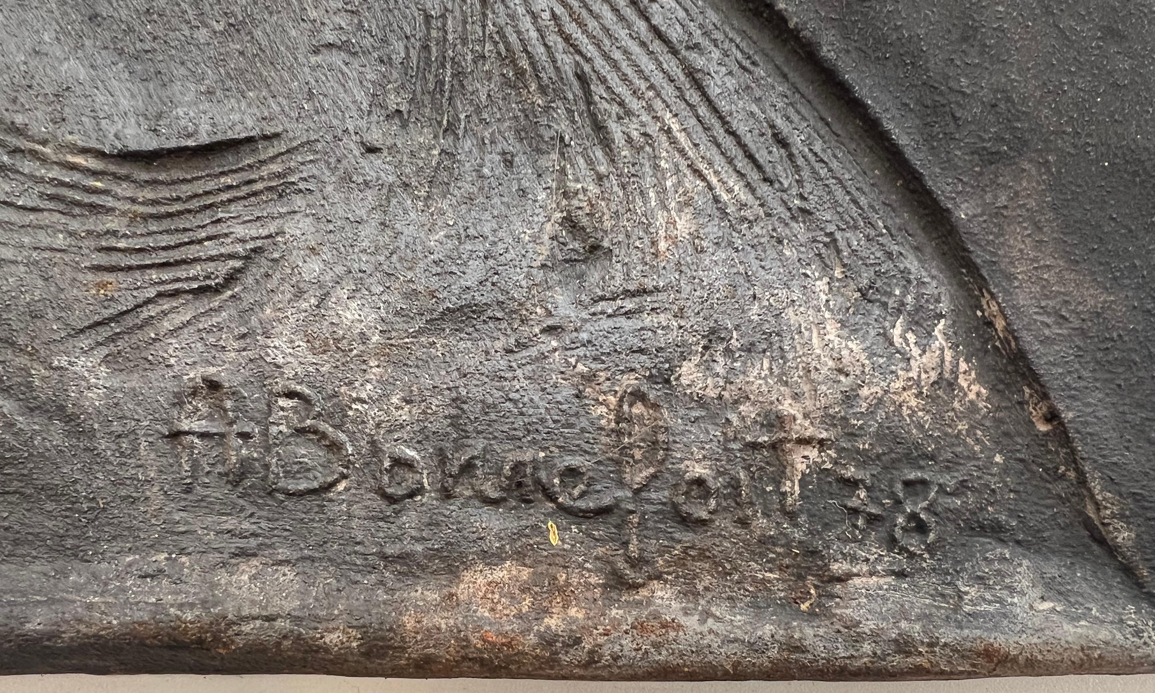 Piantana in ghisa raffigurante una donna nuda firmata Bonnefoit, 1987 in vendita 4