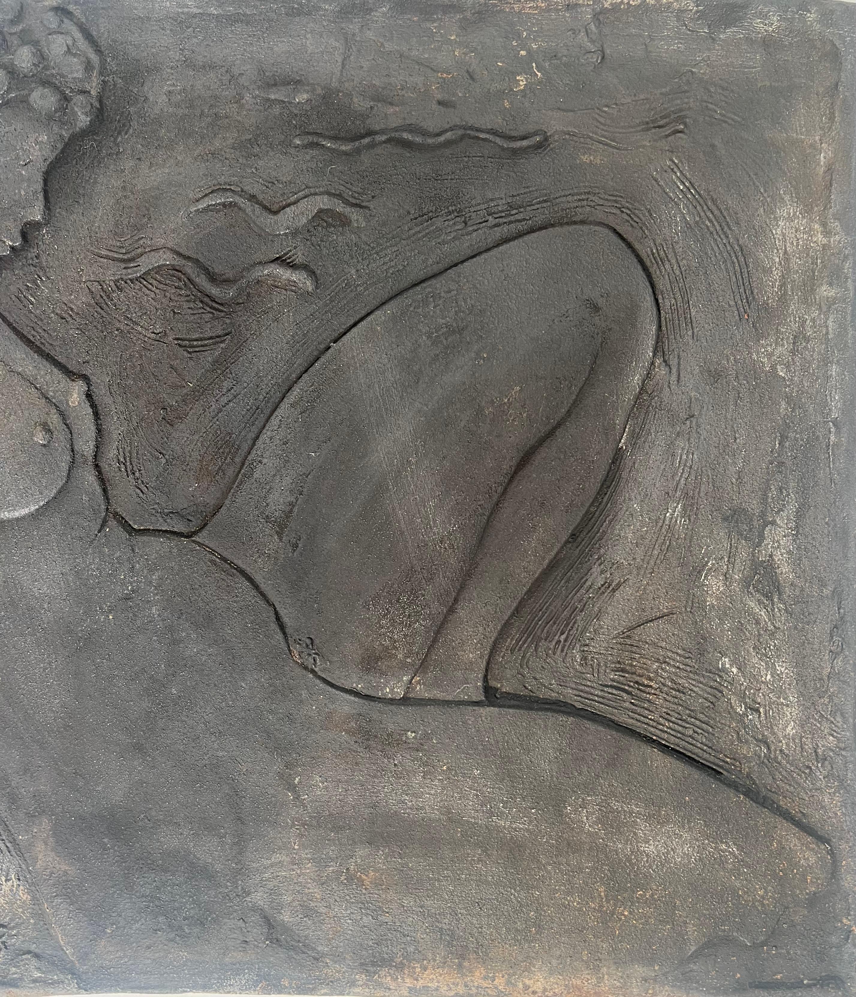 Fine XX secolo Piantana in ghisa raffigurante una donna nuda firmata Bonnefoit, 1987 in vendita