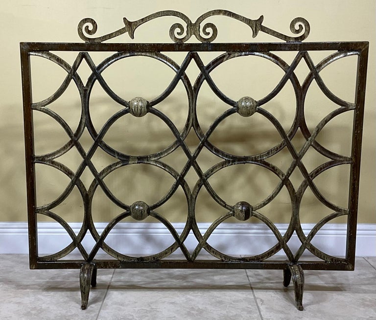 Cast Iron Fireplace Screen For Sale at 1stDibs