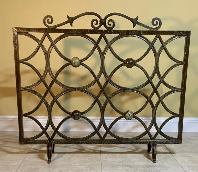 Cast Iron Fireplace Screen at 1stDibs