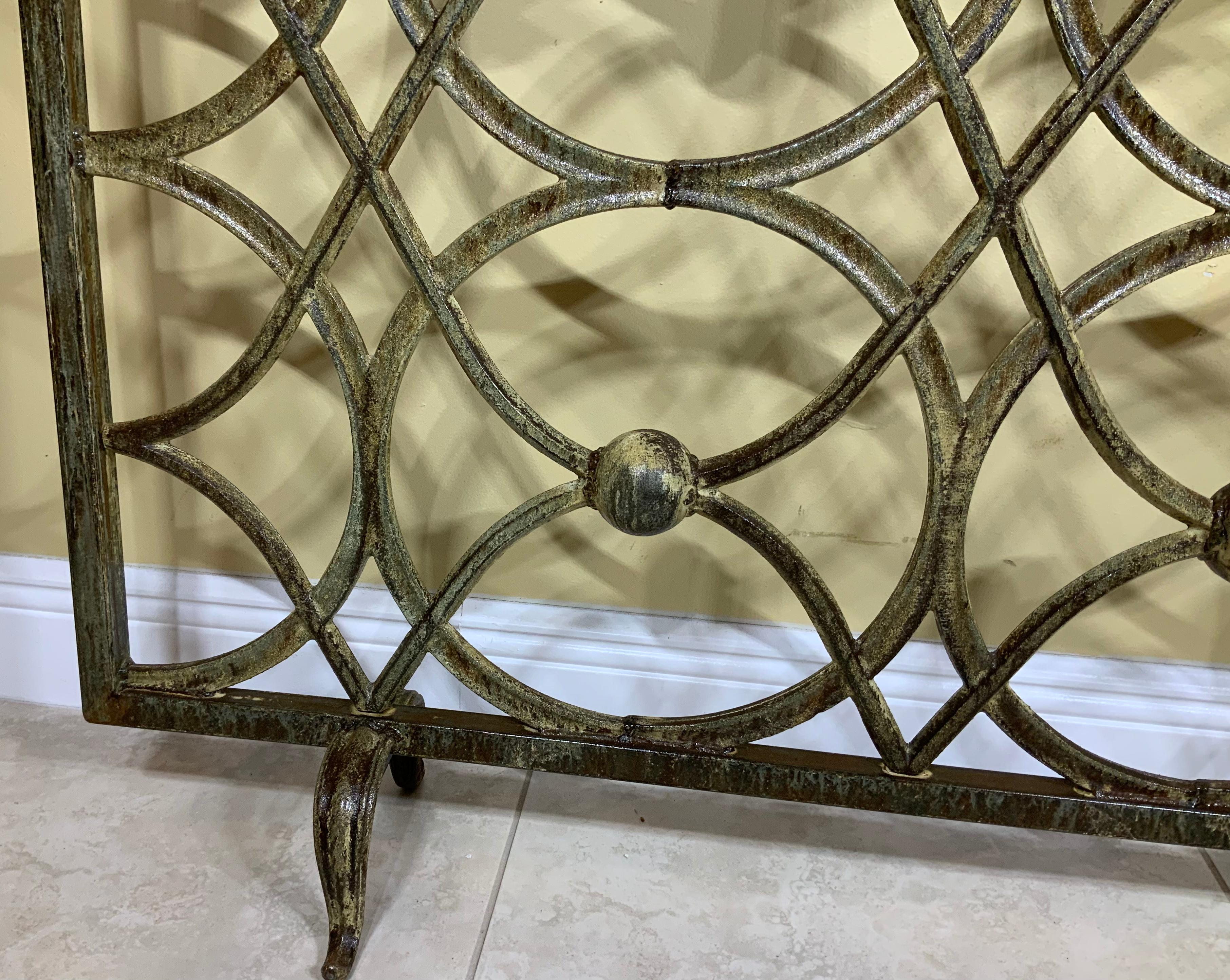 Cast Iron Fireplace Screen at 1stDibs