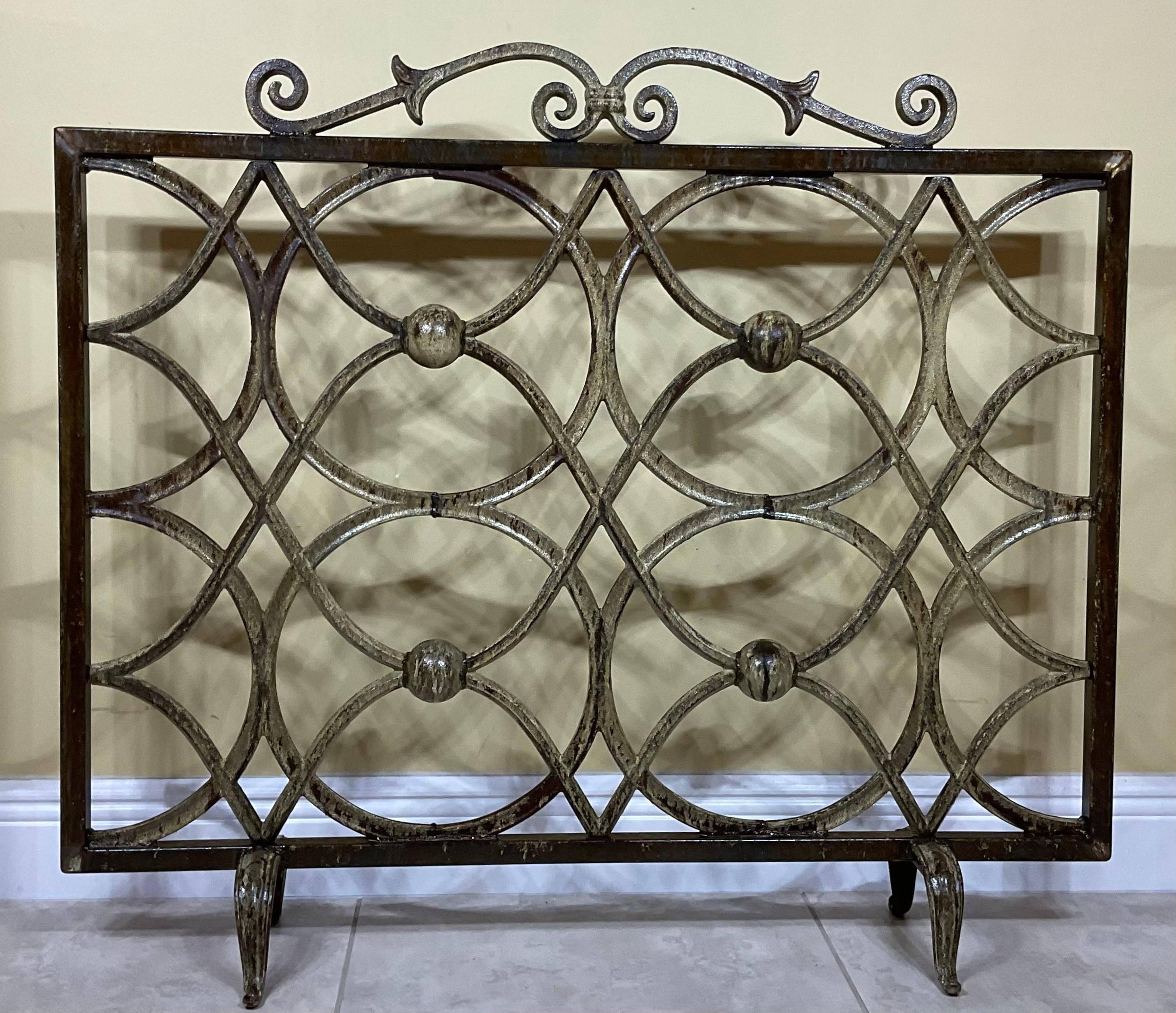 Cast Iron Fireplace Screen 3