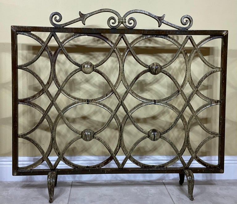 Cast Iron Fireplace Screen For Sale at 1stDibs