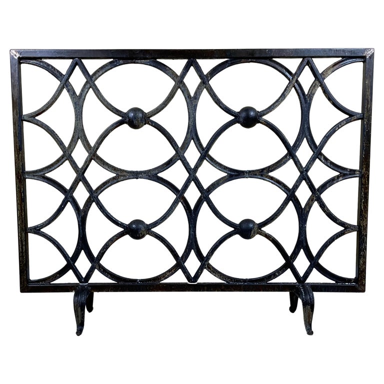 Cast Iron Fireplace Screen For Sale at 1stDibs
