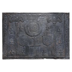 Monumental Cast Iron Fireback dated 1603