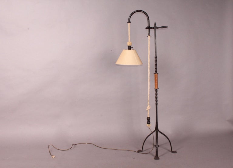 Cast Iron Floor Lamp For Sale at 1stDibs