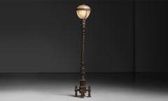 Stehlampe aus Gusseisen, Frankreich 1900