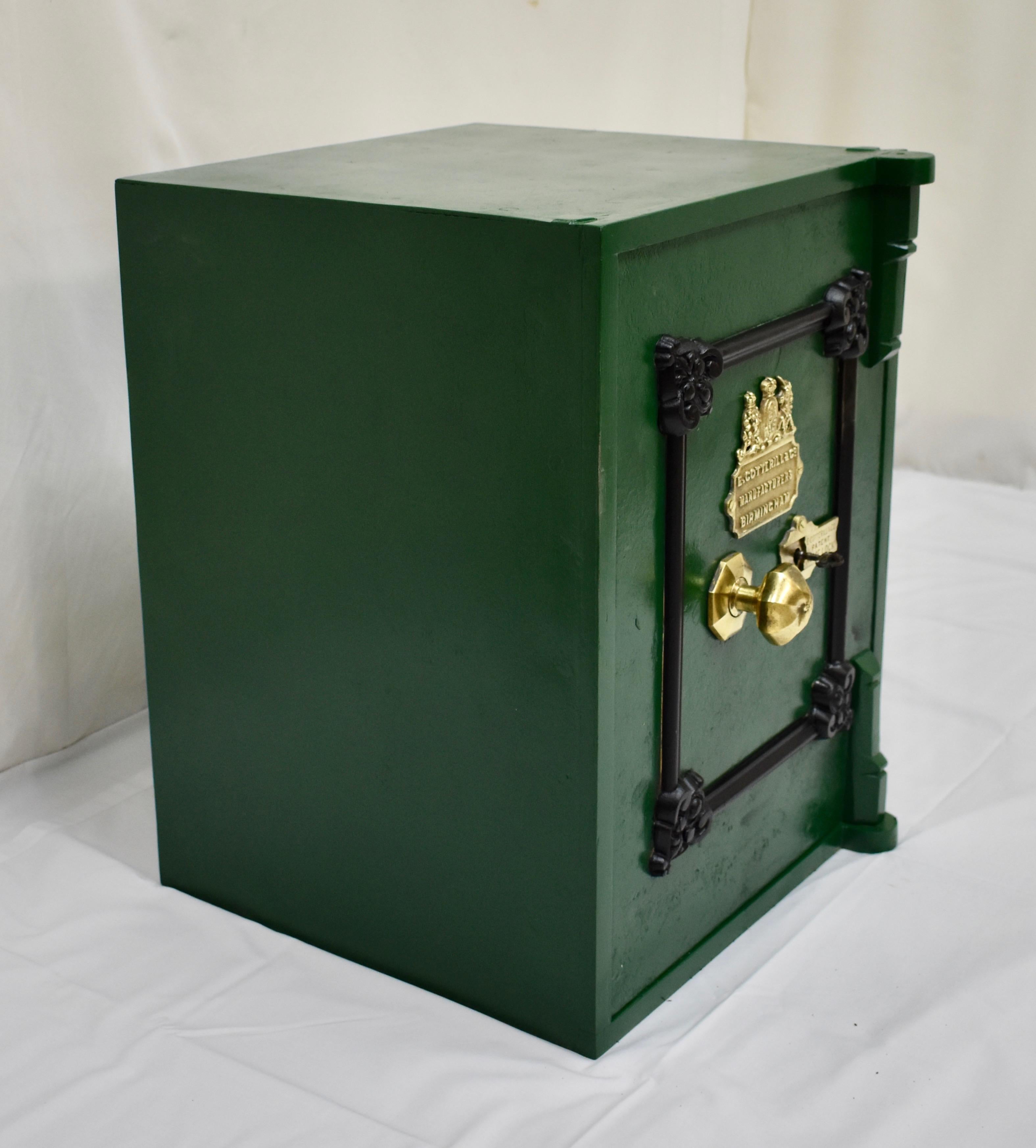 19th Century Cast Iron Floor Safe by E. Cotterill & Co., England, 1870