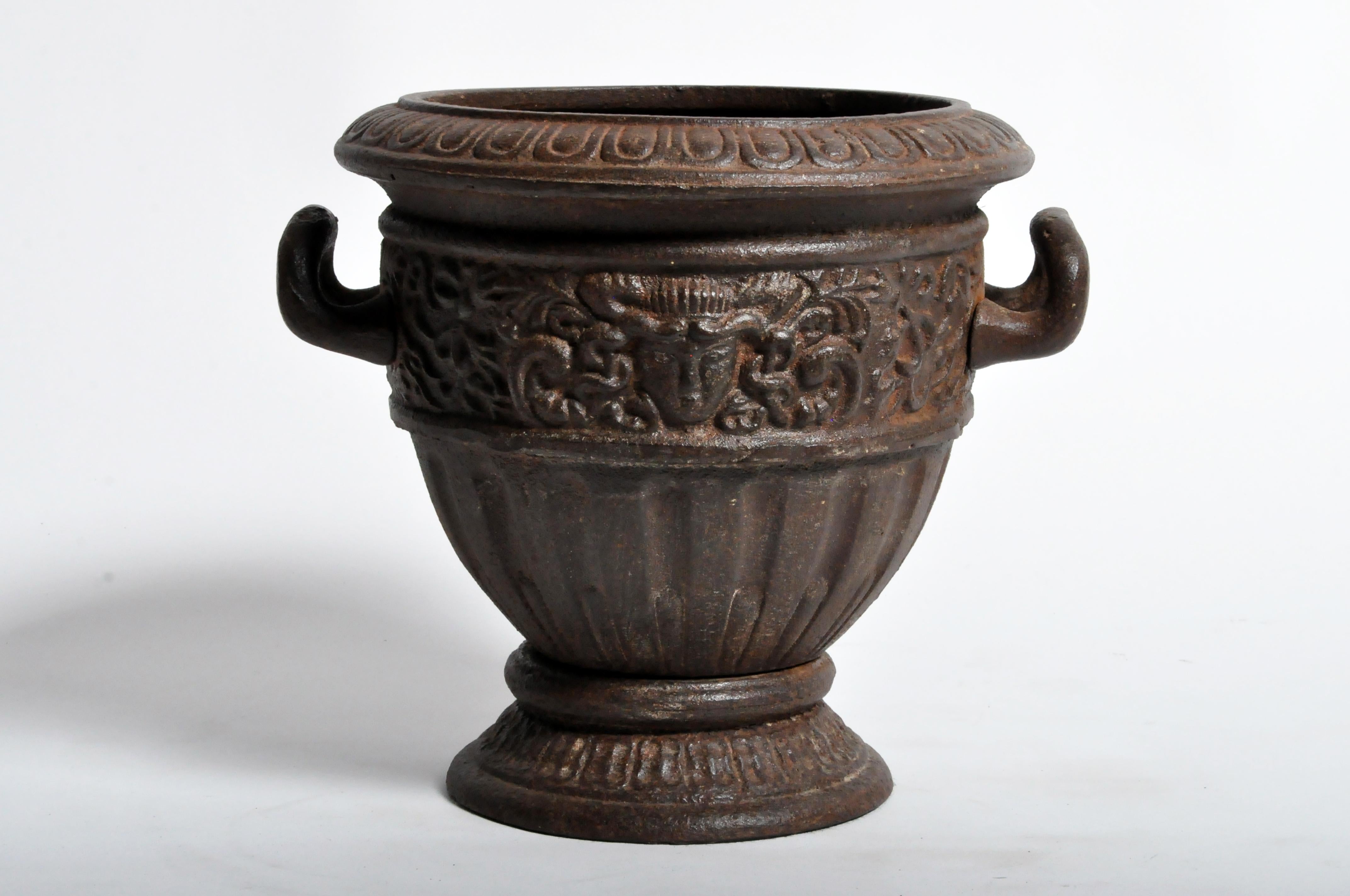 china cast iron flower pot