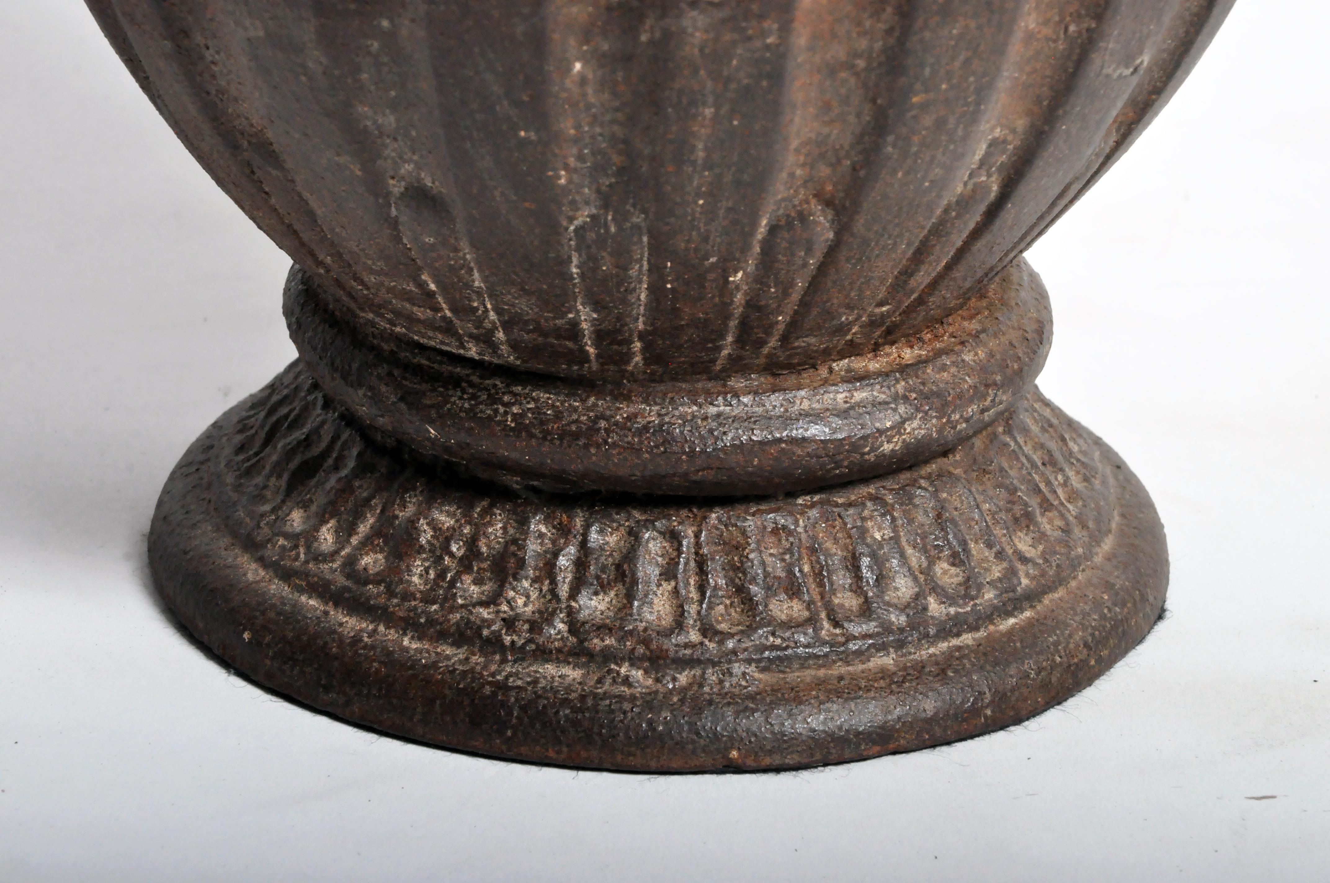 20th Century Cast Iron Flower Pot