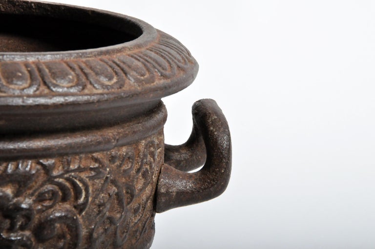 Cast Iron Flower Pot at 1stDibs