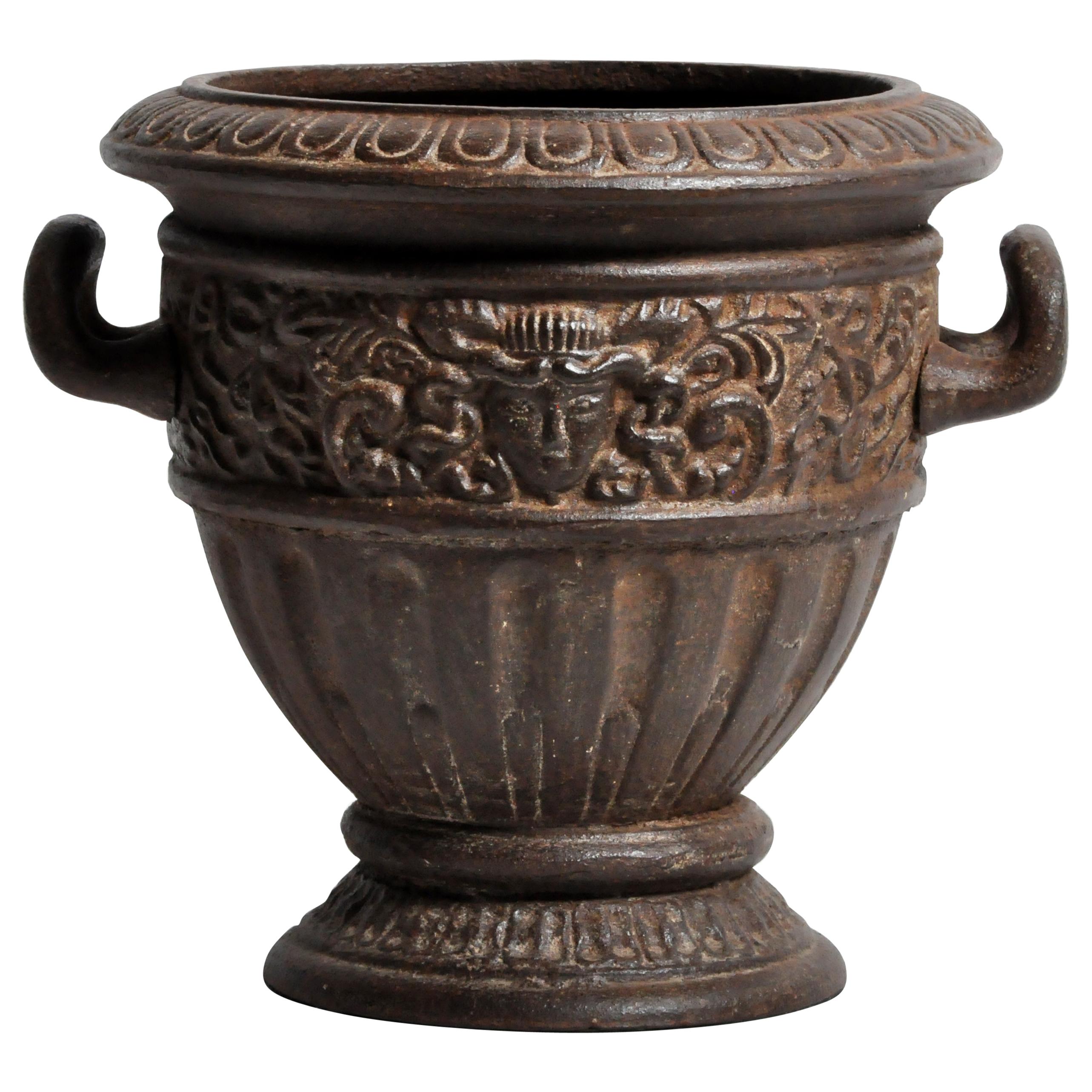 Cast Iron Flower Pot at 1stDibs