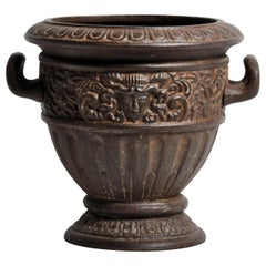 Vintage Cast Iron Flower Pot