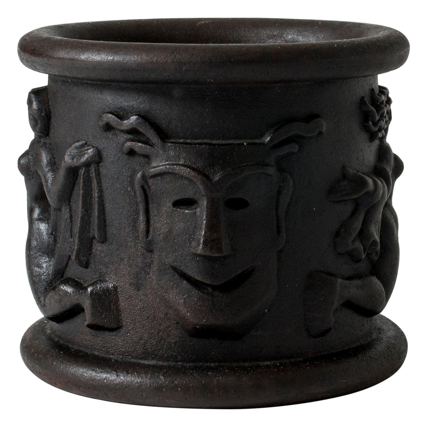 Cast Iron Flower Pot Model 1 by Anna Petrus for Näfveqvarns Bruk, Sweden, 1920s For Sale at 1stDibs