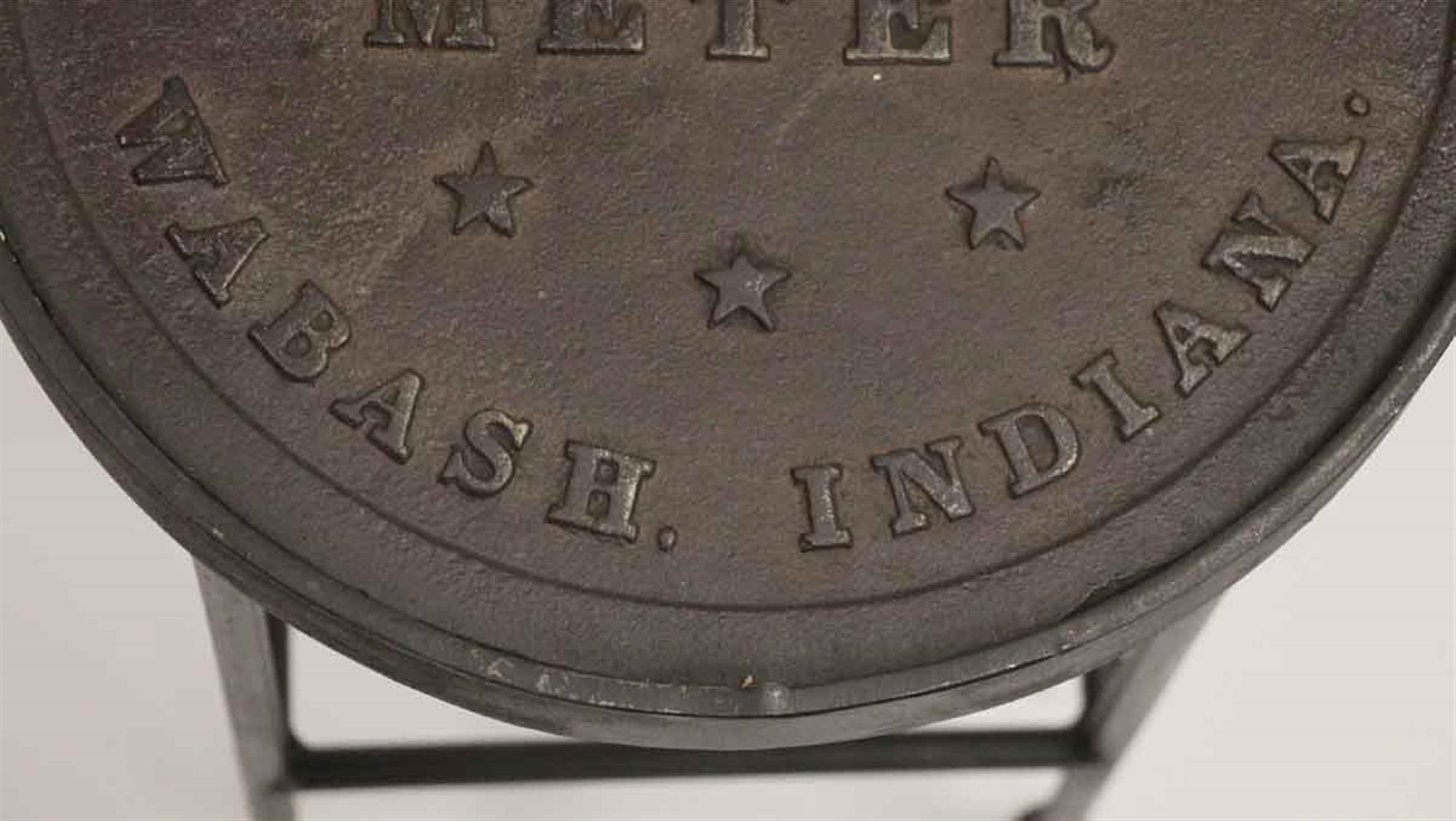 Industrial Antique Cast Iron Ford Water Meter Box Co. Side Table or Stool