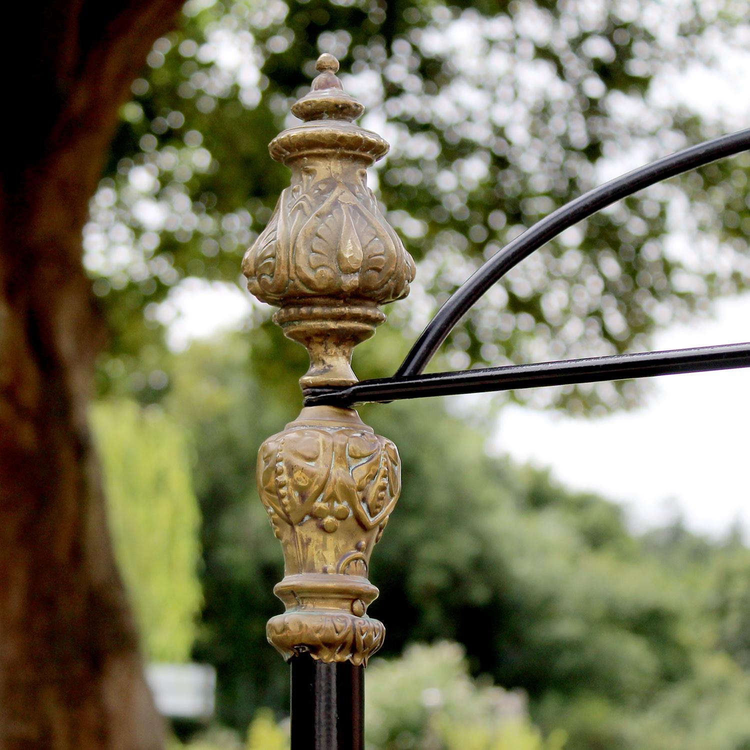 Brass Cast Iron Four Poster Bed, M4P42