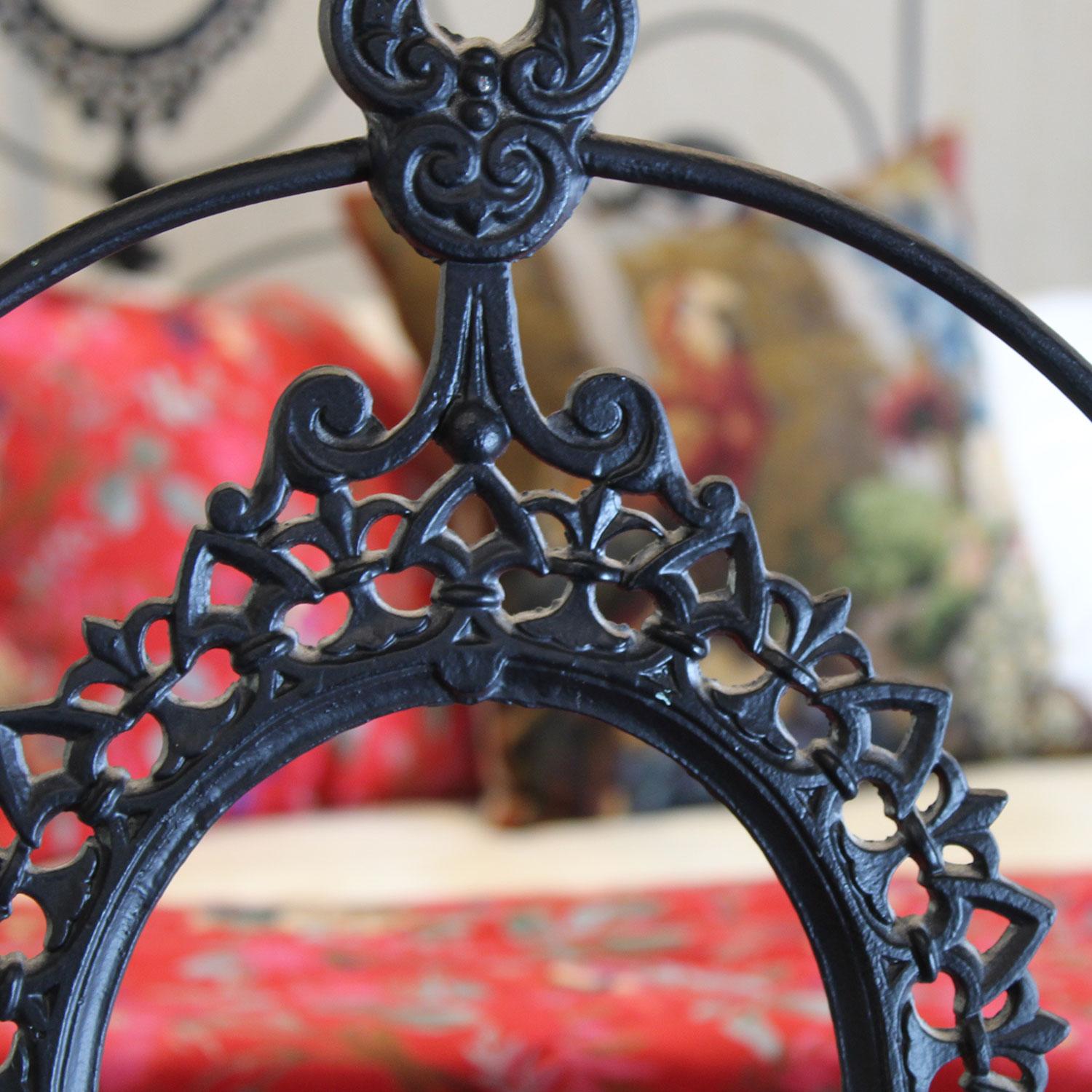Late 19th Century Cast Iron Four Poster Bed, M4P44