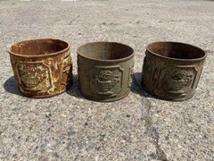 Cast Iron French Classical Style Round Urn Design Outdoor Garden Planter Pot