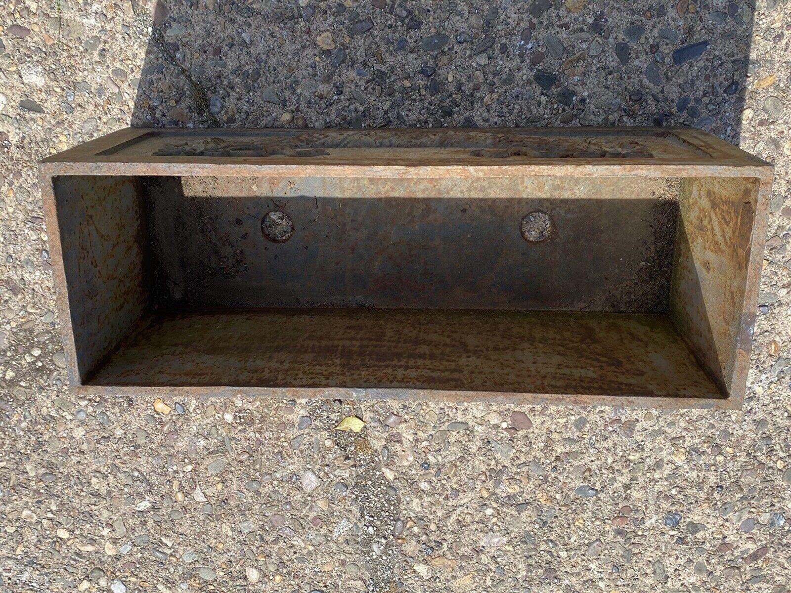 Cast Iron French Louis XV Style Ribbon & Swag Rectangular Garden Planter Box 1