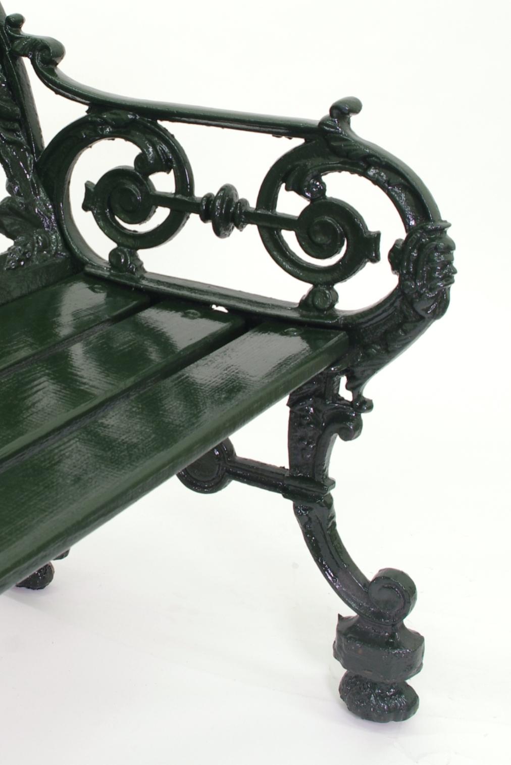 19th Century Cast Iron Garden Bench, 1880 For Sale