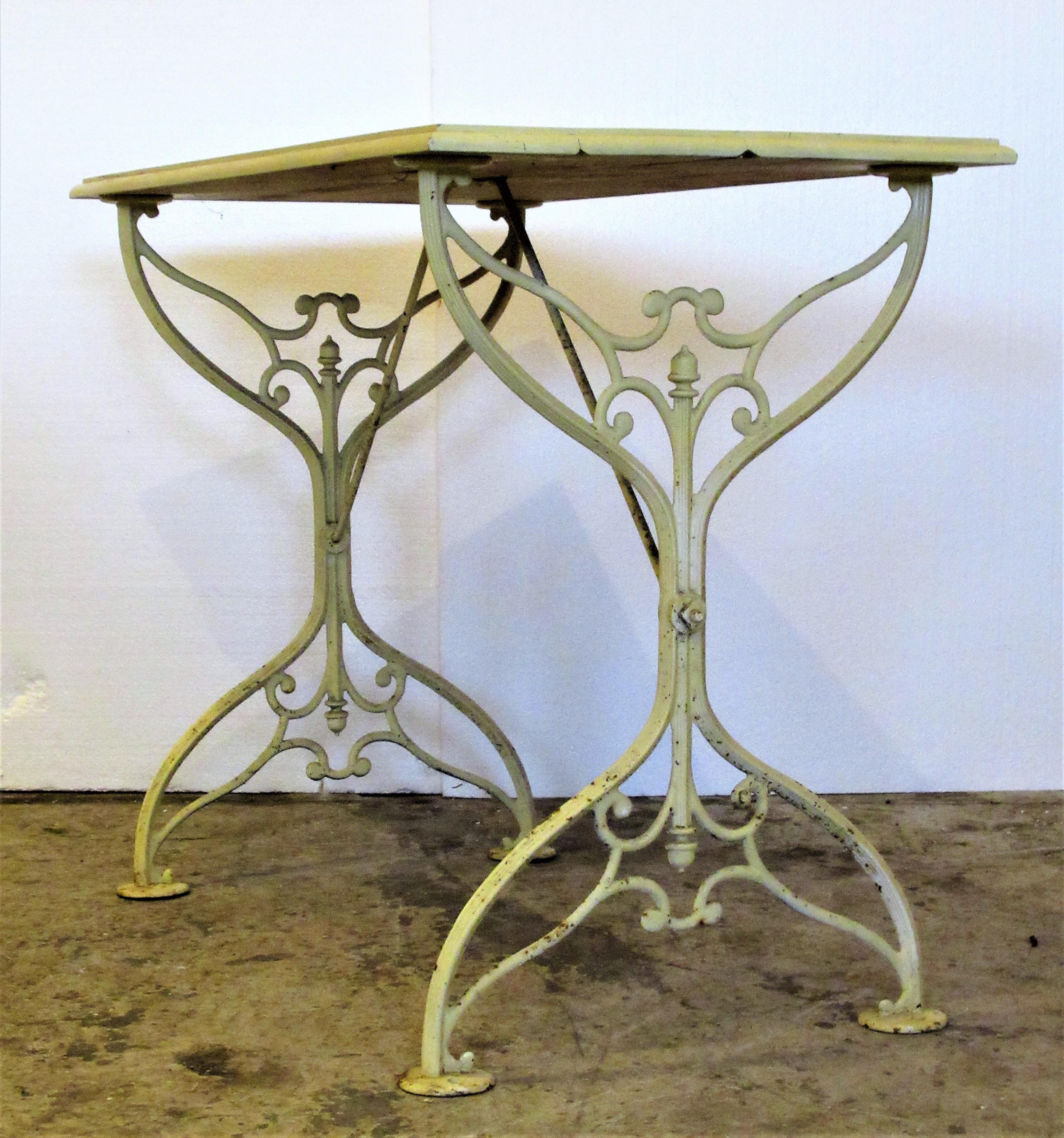 Cast Iron Garden Bistro Cafe Table 6