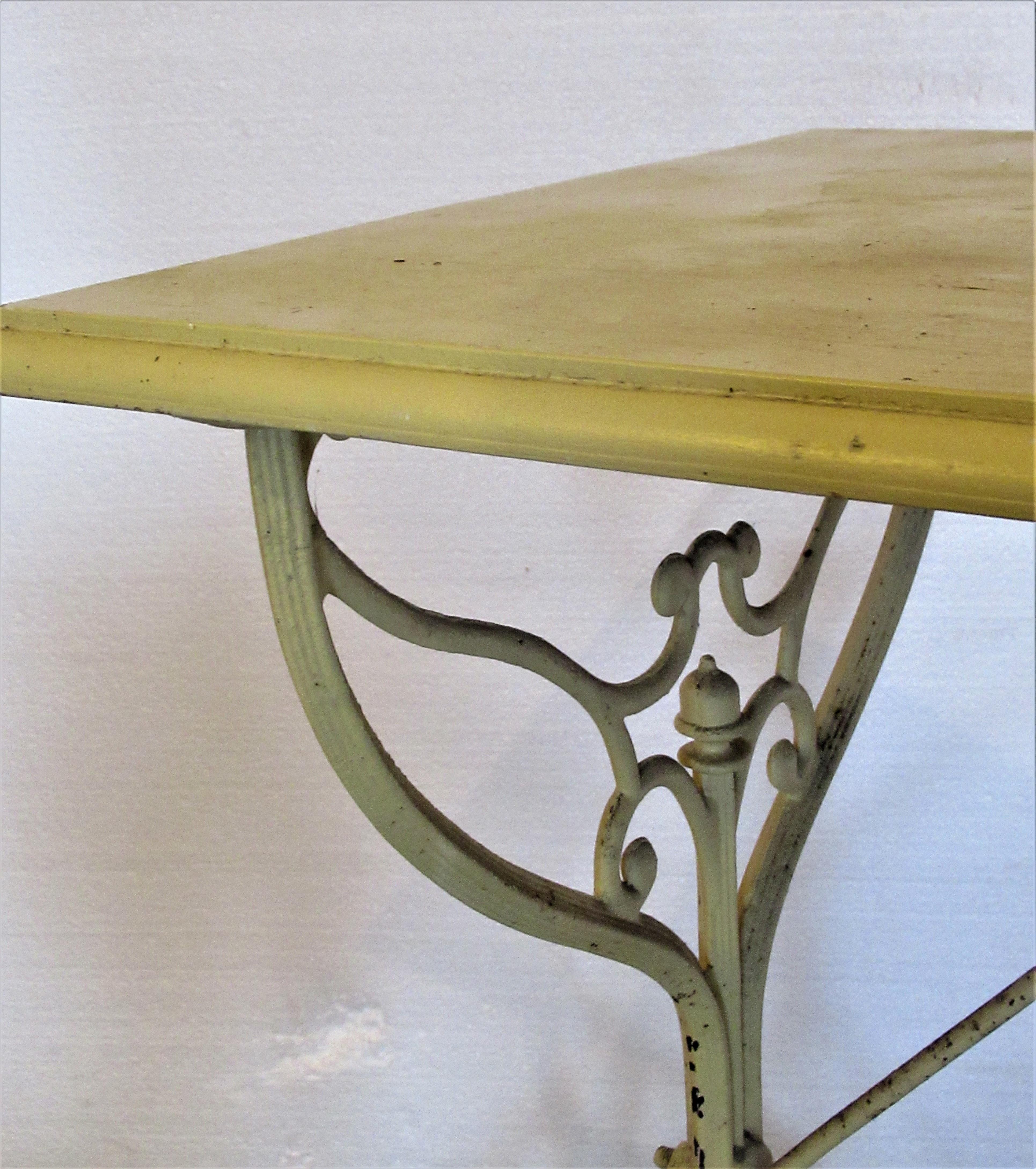 20th Century Cast Iron Garden Bistro Cafe Table