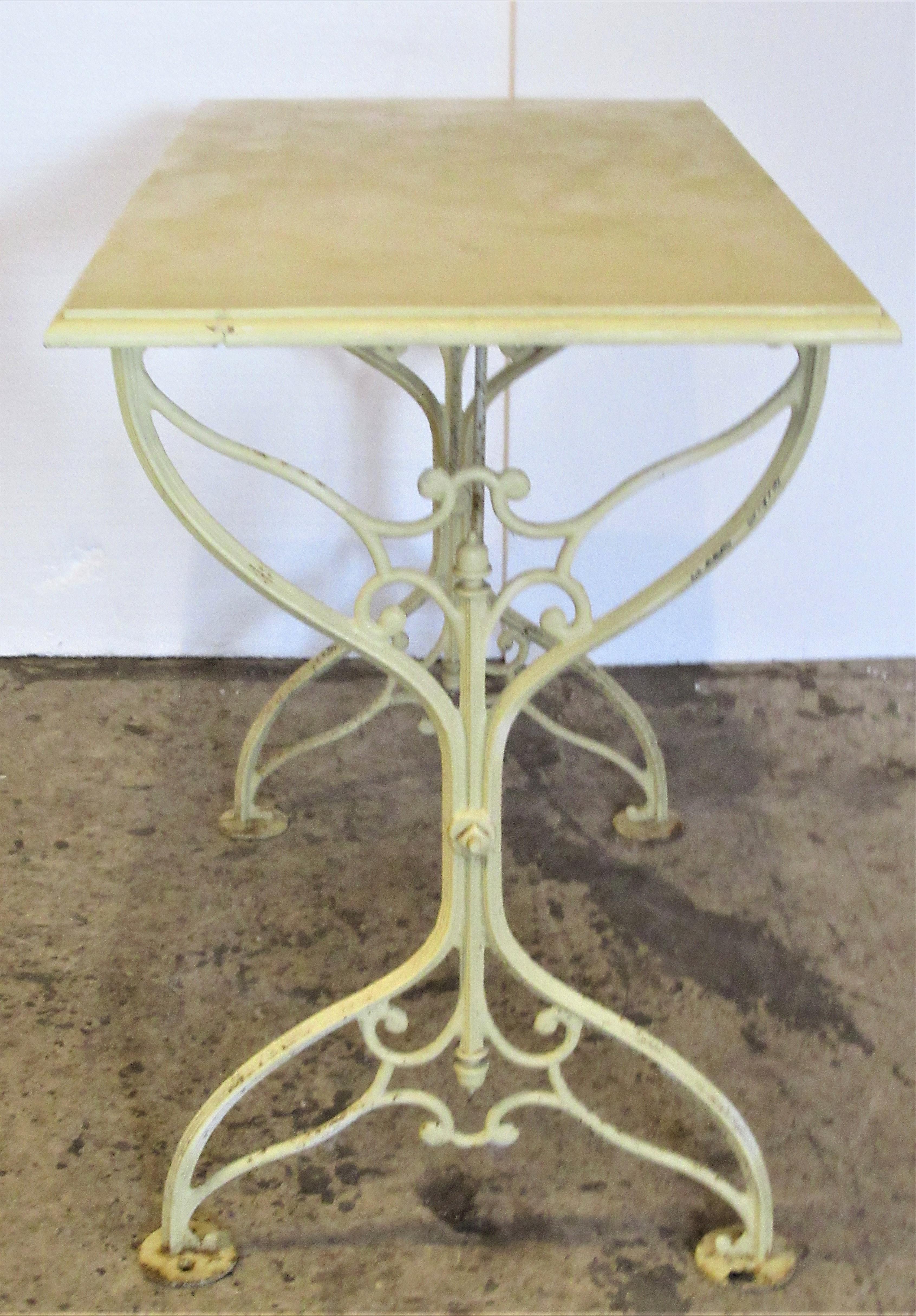 Cast Iron Garden Bistro Cafe Table 4