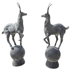 Cast Iron Garden Deers from the UK