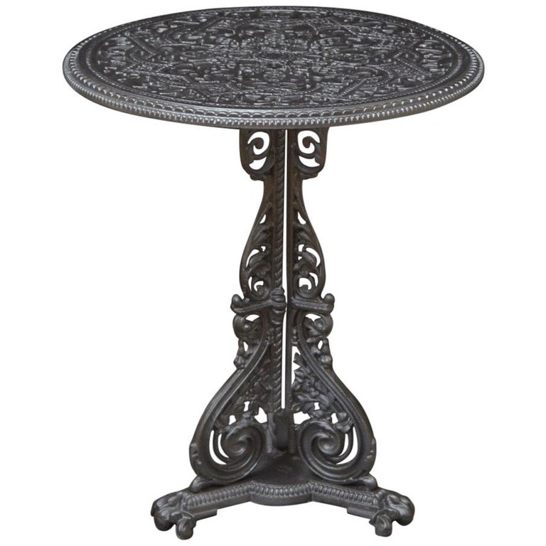 Cast Iron Garden Table at 1stDibs