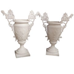 Cast Iron Garden Urns By Mott New York, circa 1880