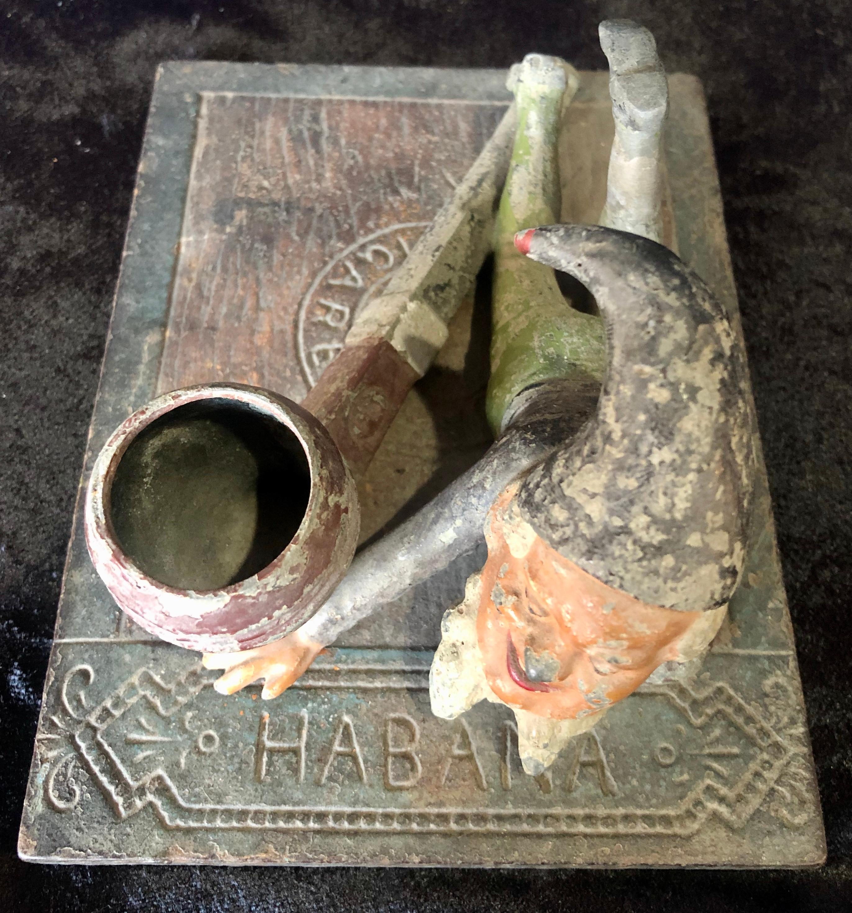 Cast Iron Gnome Habana Humidor Cover, Tobacco Accessory In Good Condition In Manhasset, NY
