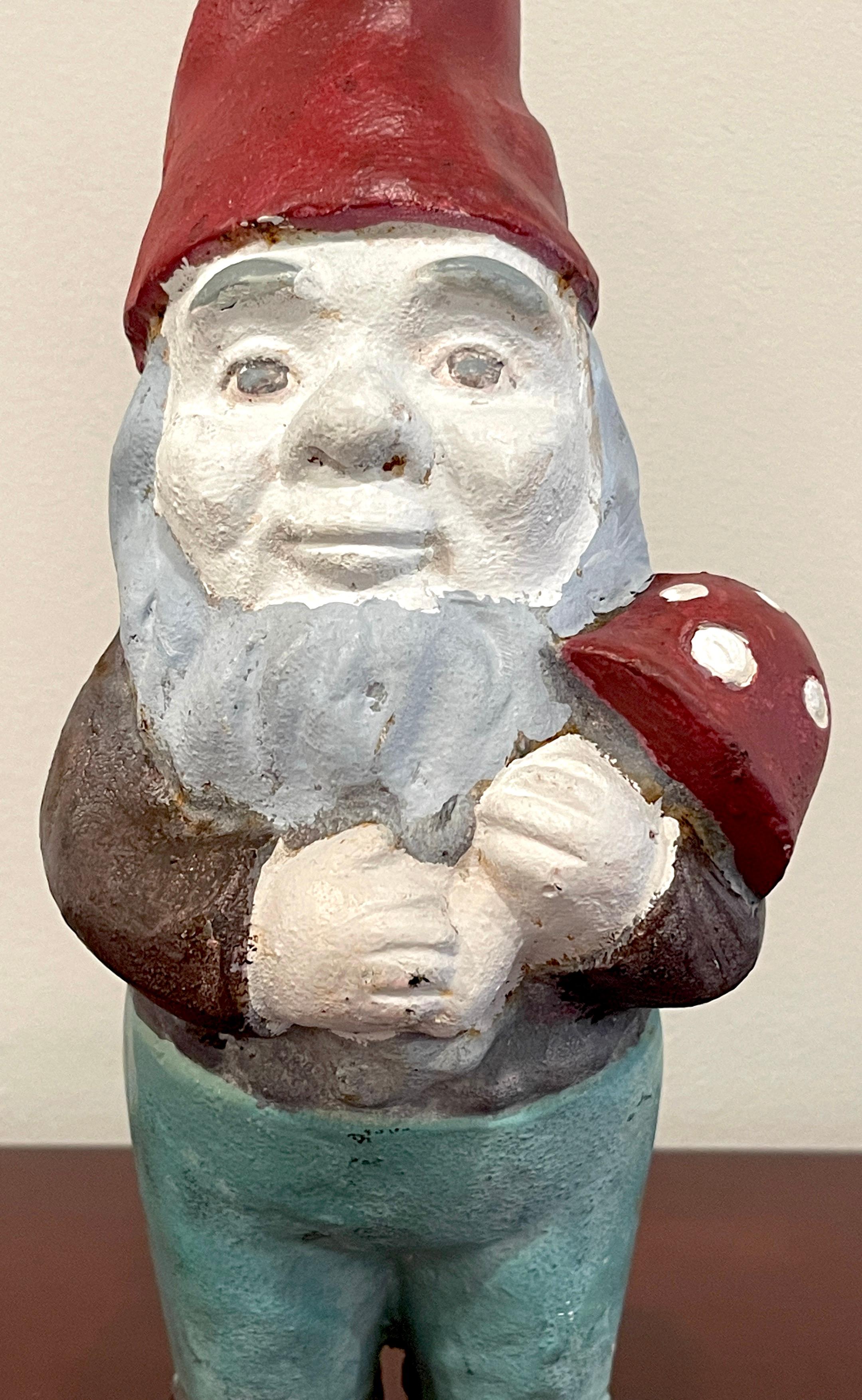 cast iron garden gnome