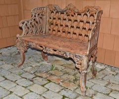 Cast Iron Gothic Style Garden Bench