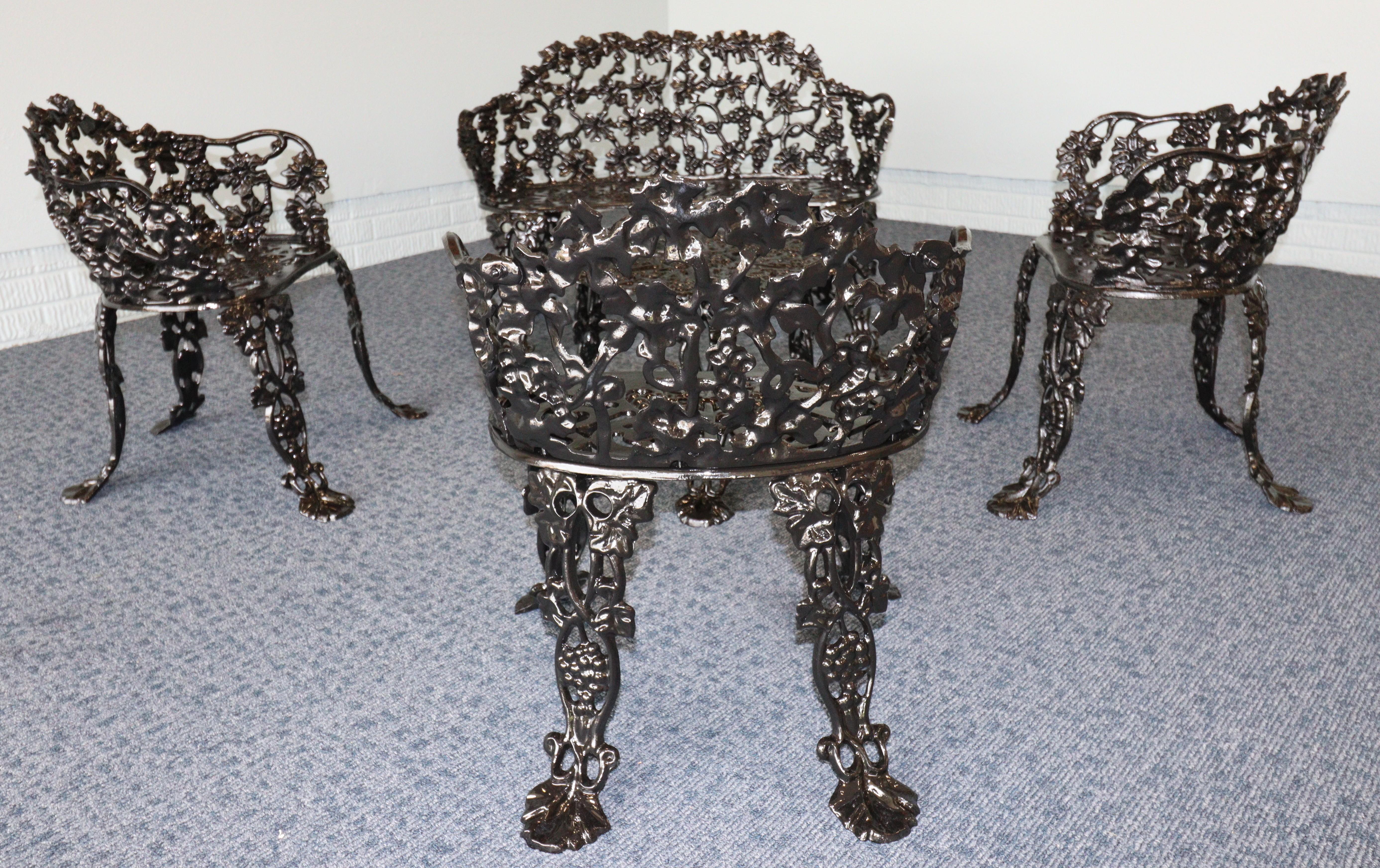 Cast Iron Grapevine Garden Set-Complete For Sale 4