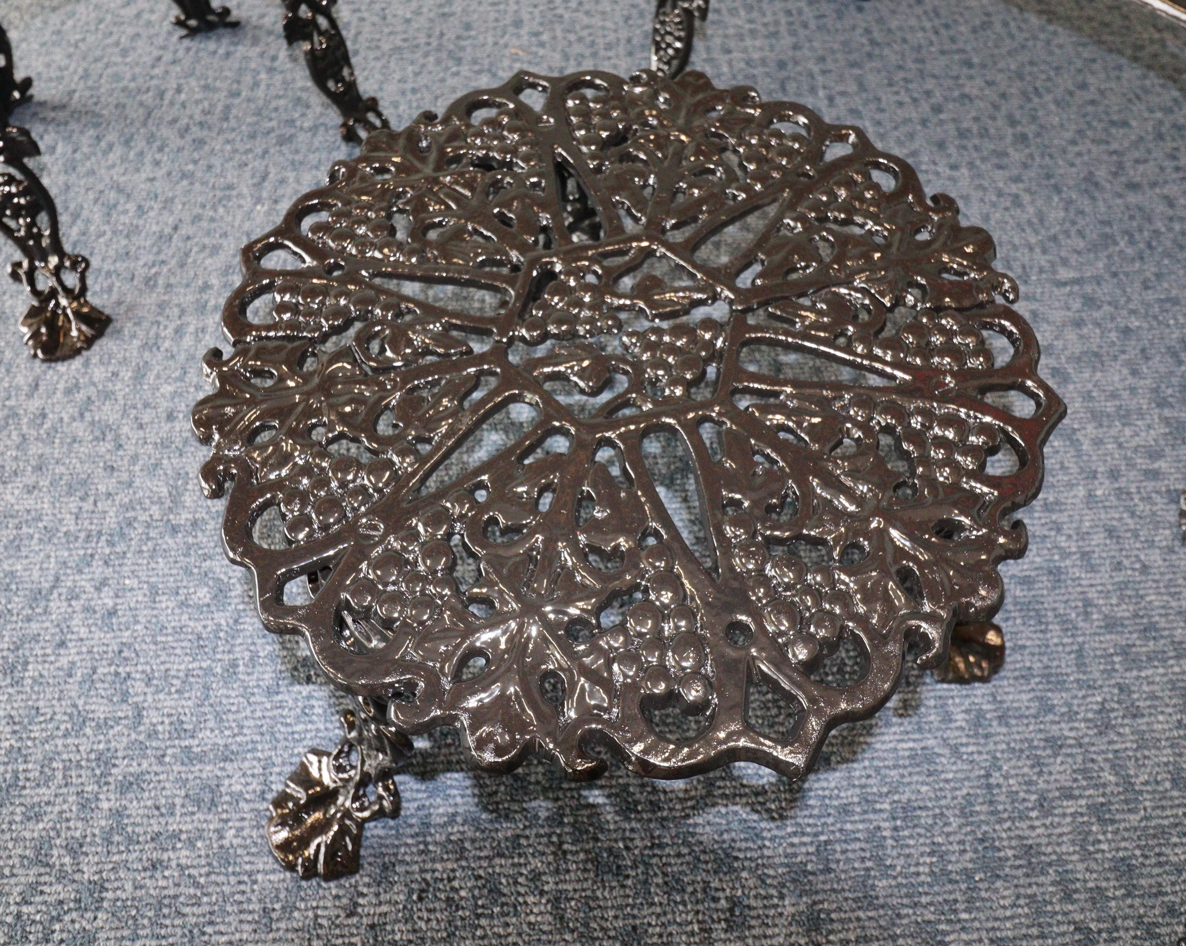 Cast Iron Grapevine Garden Set-Complete For Sale 3