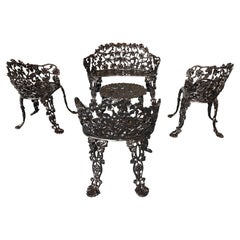 Used Cast Iron Grapevine Garden Set-Complete