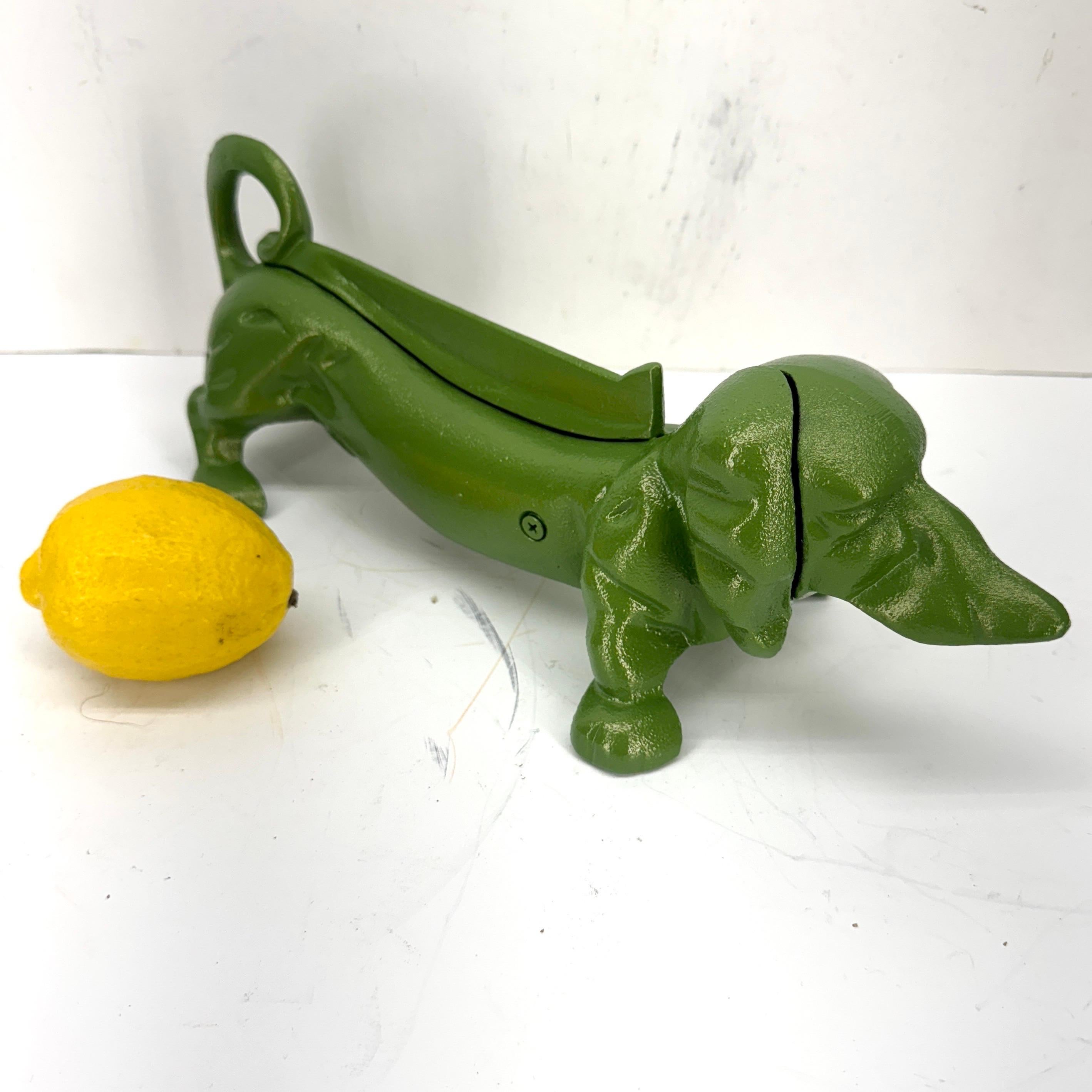 Rascador de Pies de Hierro Fundido Verde Tope de Puerta de Perro Salchicha Inglés en venta