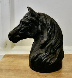Cast Iron Half Horse Head, Door Stop